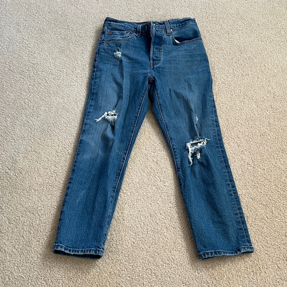 Levi's Women's Blue Straight Leg Jeans